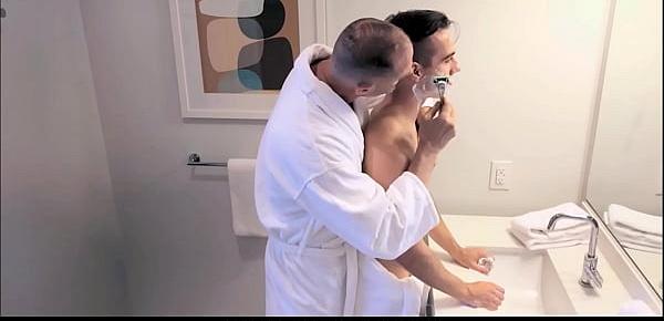  Stepdad Helps His Son Shave Then Fuck
